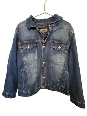 Slate & Stone Men’s M High Snd Dark Blue Denim Jacket MINTY